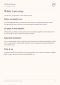 While I Am Away - LittleCatnap Printable Cat Sitter Notes