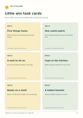 Little Win Task Cards - Printable Home Tidying Prompts