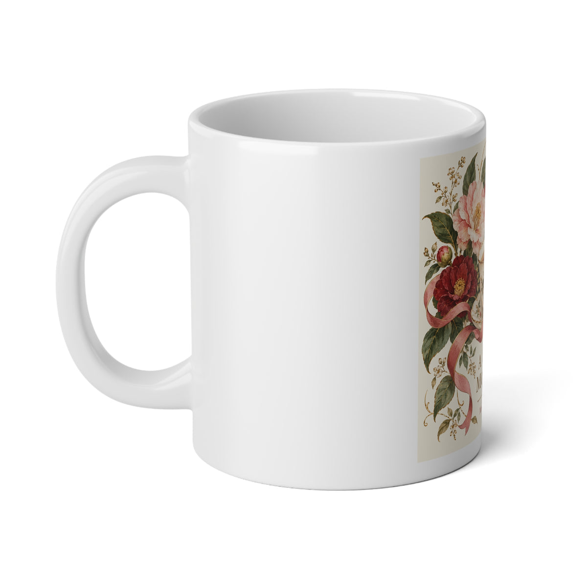 Silk Floral Hummingbird 20oz Jumbo Mug — A Quiet Moment