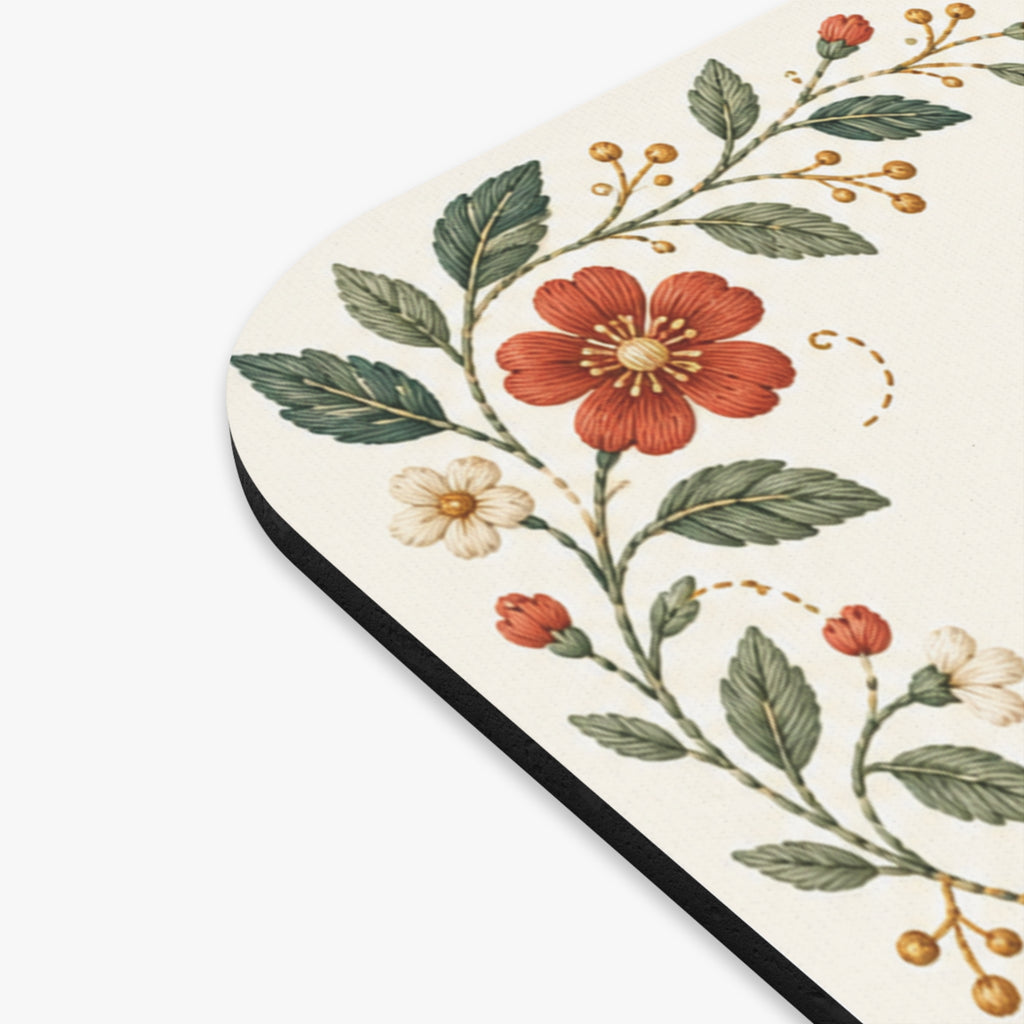 Sewing Desk Mouse Pad — “A Little Creative Space” Floral Sewing Design