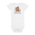 Organic Baby Onesie – 'Small Human. Big Personality.' Bear Bodysuit