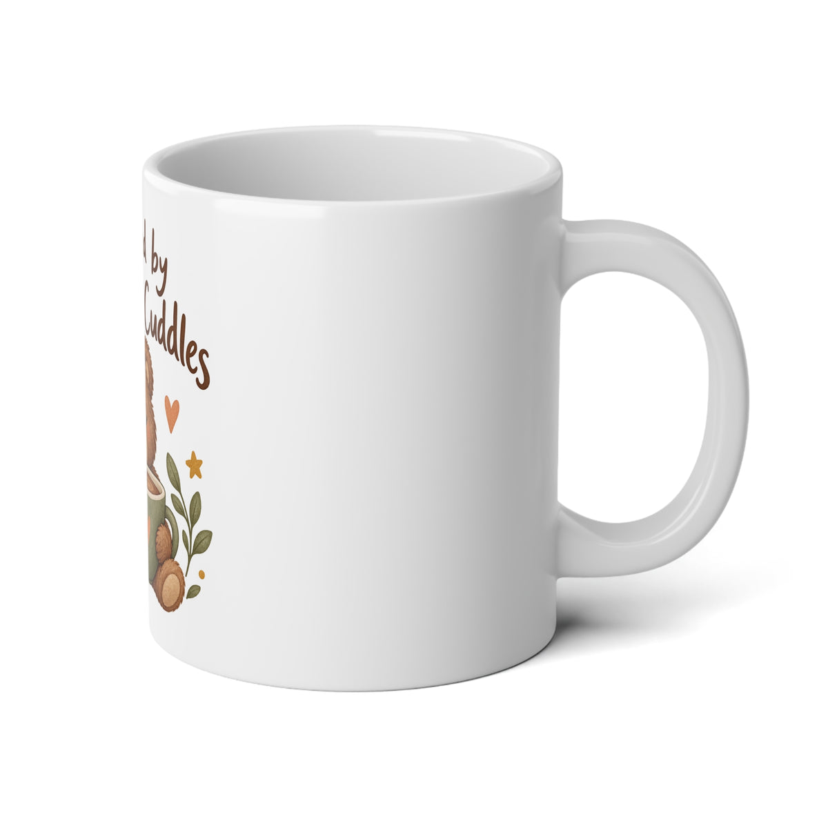 Powered by Coffee & Cuddles Teddy Bear 20oz Mug