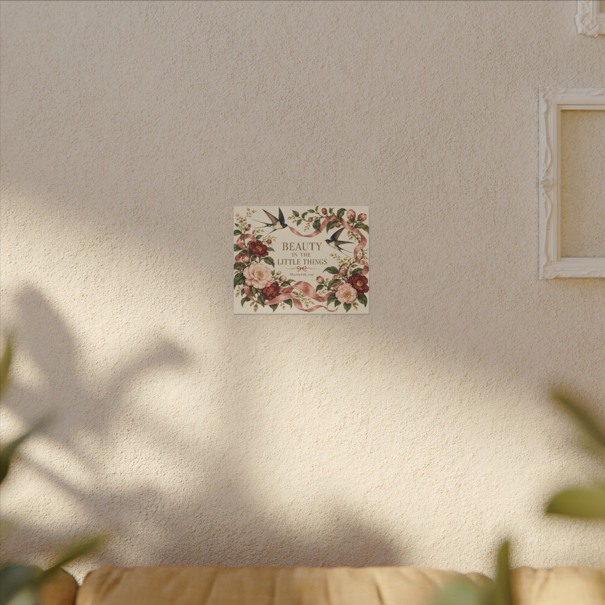 Beauty in the Little Things Floral Canvas