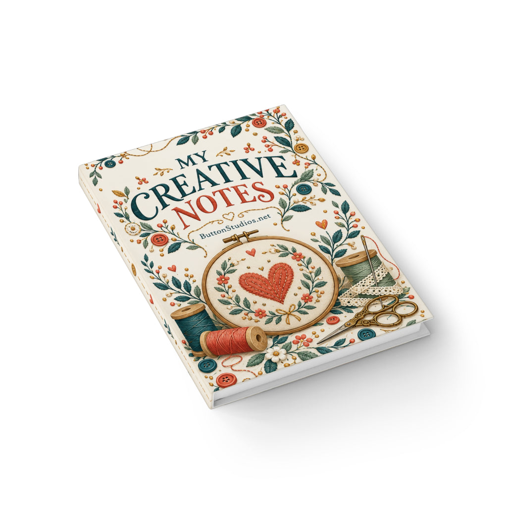 My Creative Notes Journal — Floral Sewing & Craft Notebook