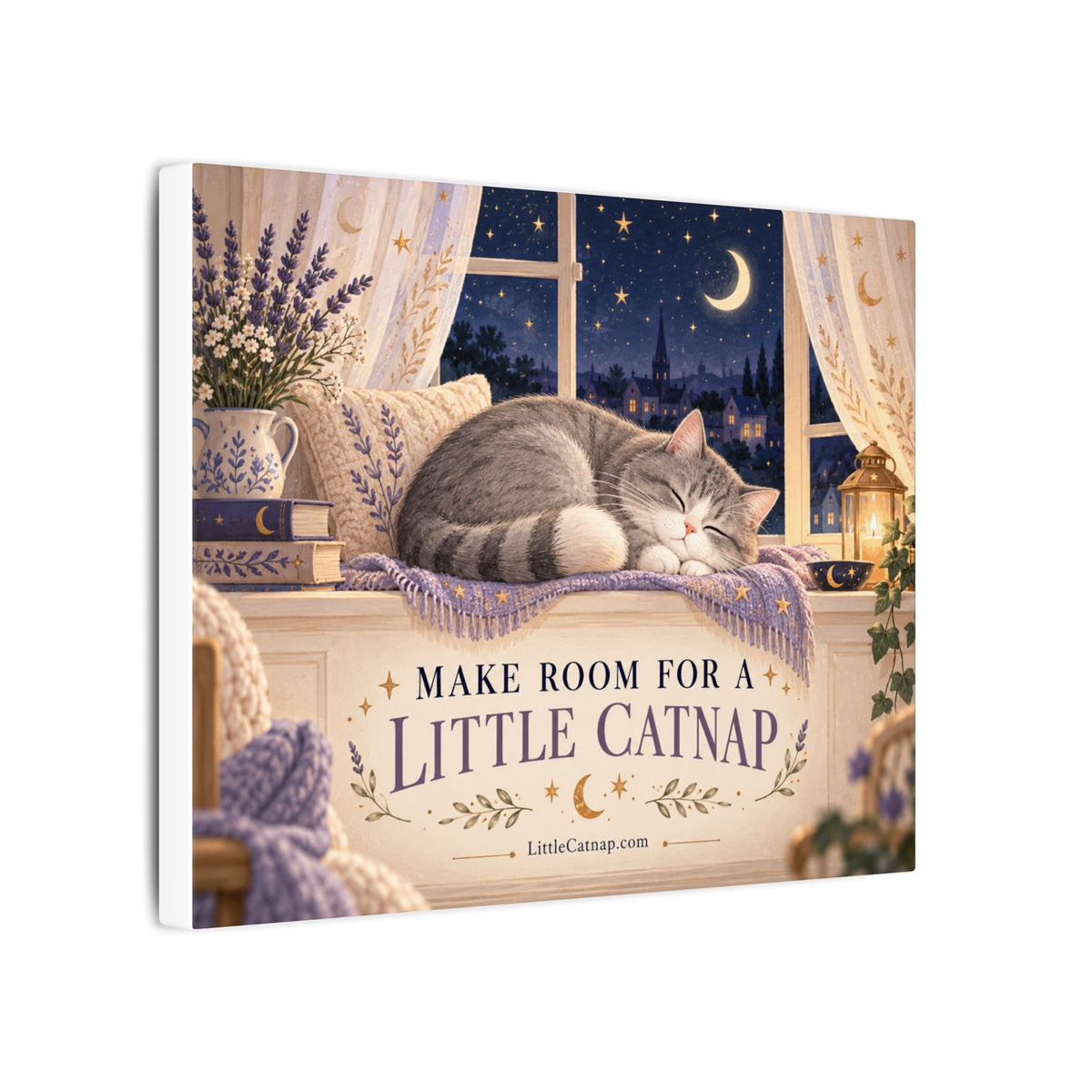 Make Room for a Little Catnap - LittleCatnap 10 x 8 Wall Art