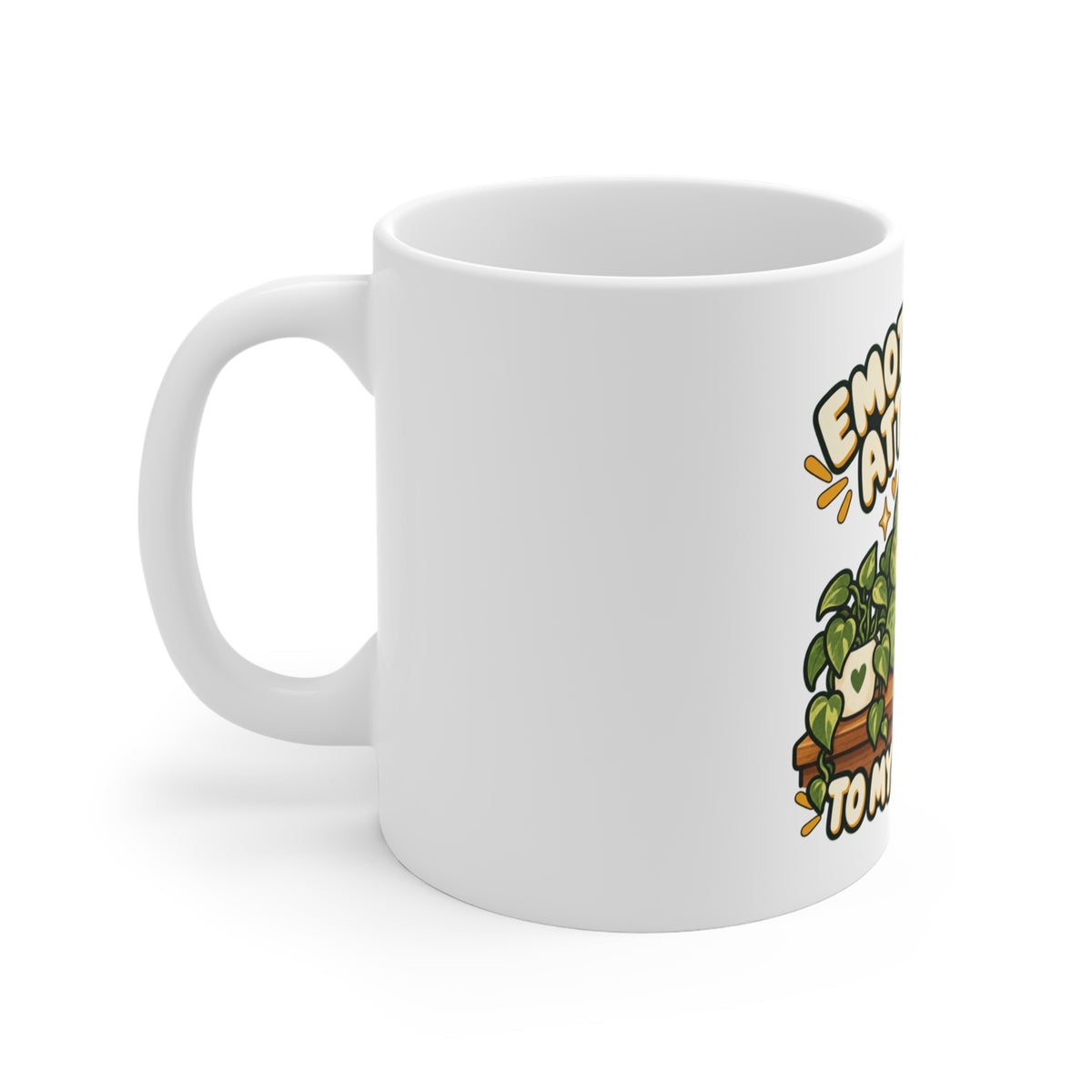 Emotionally Attached to My Desk Frog Mug – Cute Frog Coffee Cup for Plant & Desk Lovers