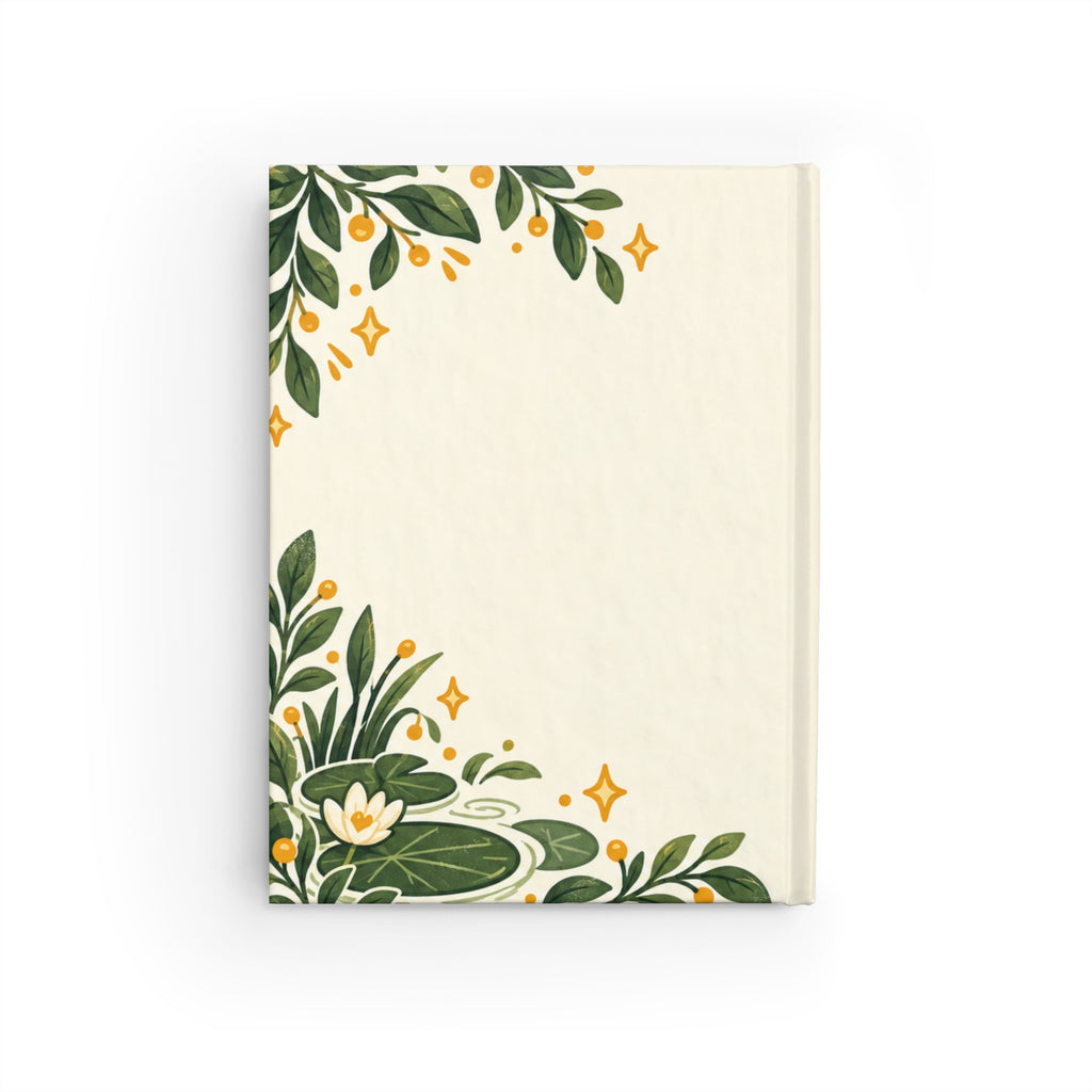 One Hop at a Time Frog Journal — Cute Motivational Blank Notebook for Work & Self-Care
