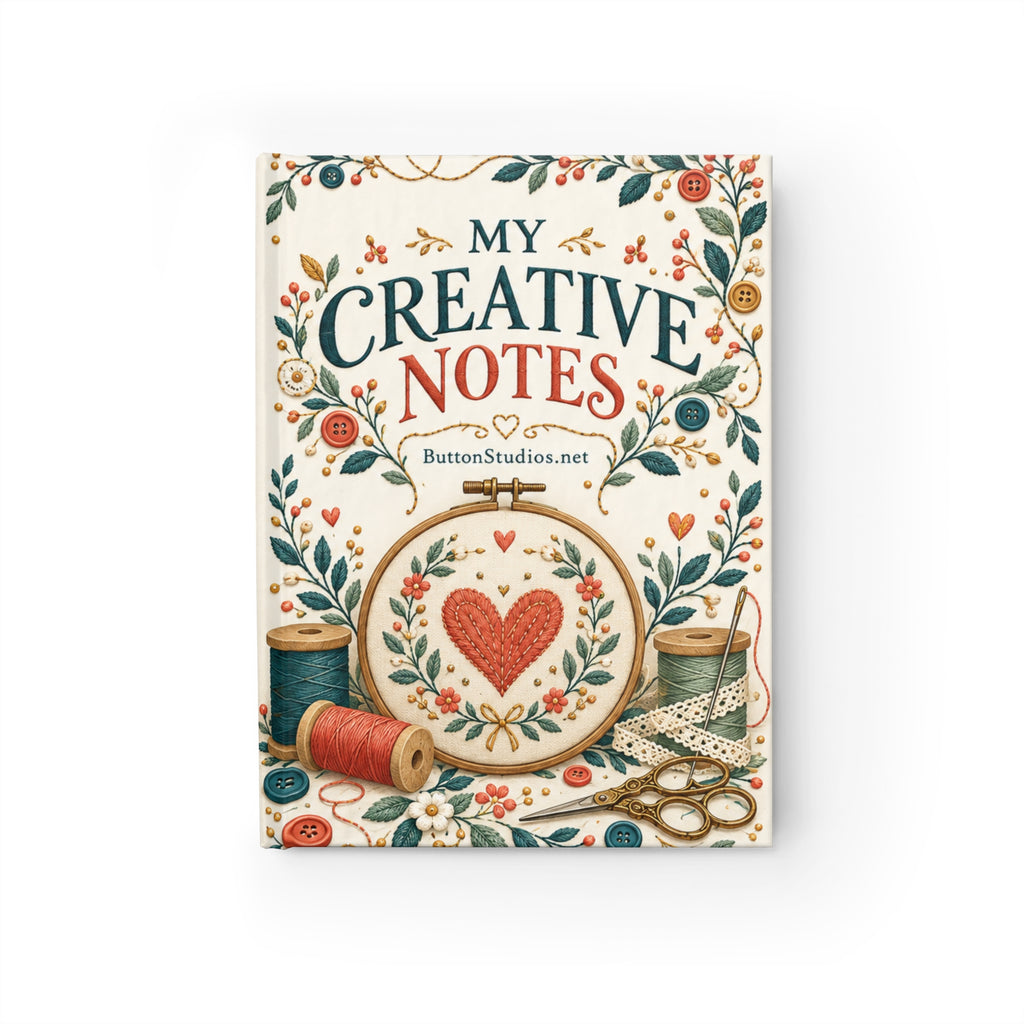 My Creative Notes Journal — Floral Sewing & Craft Notebook