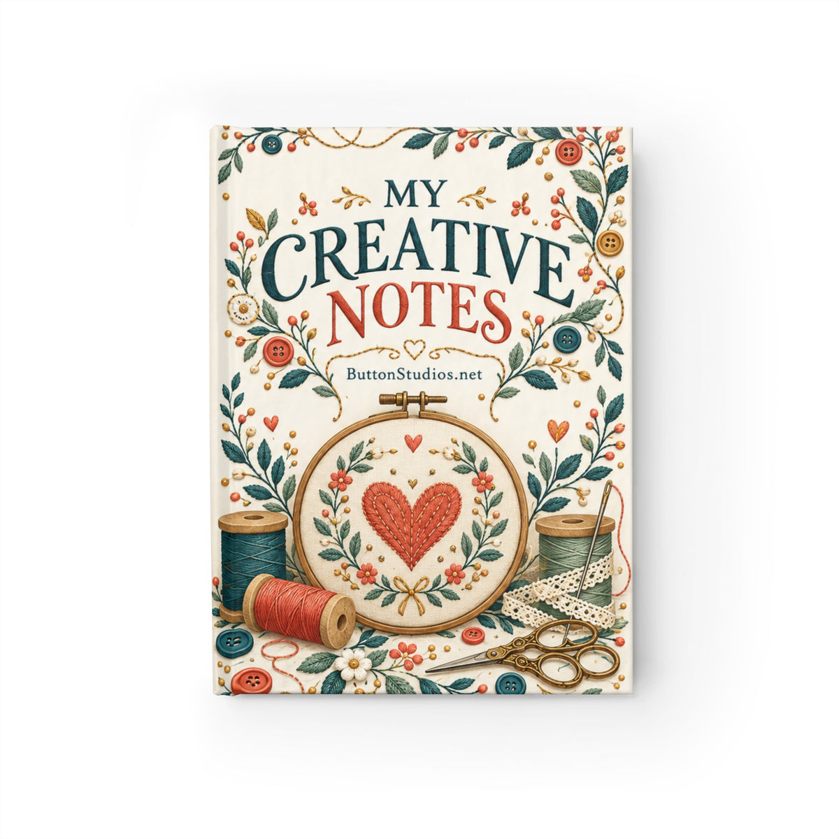 My Creative Notes Journal — Floral Sewing & Craft Notebook